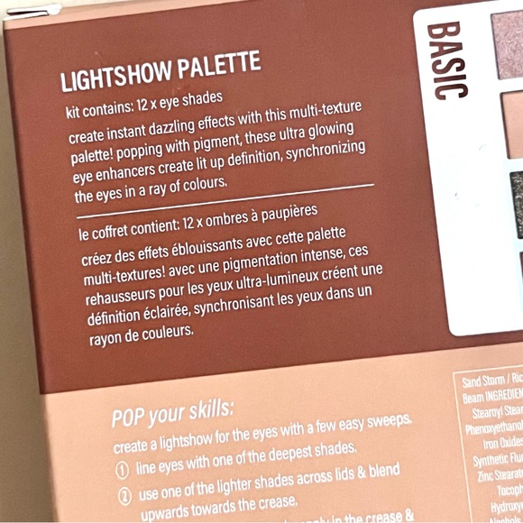 🏷️ POP Beauty set of 12 neutral metallic glitter eye shadow set palette - Picture 12 of 16